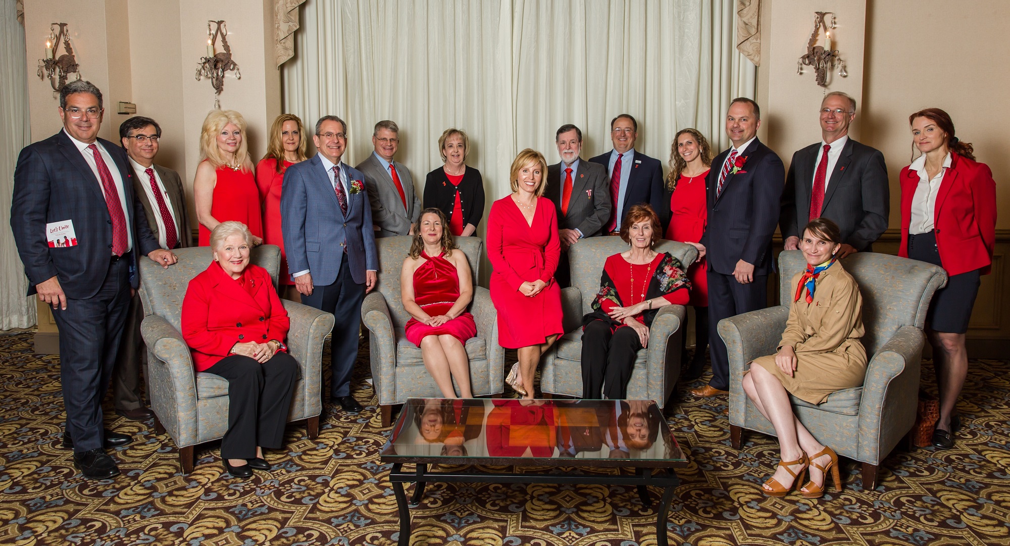 Photo Red Dress Circle and Red Tie Brigade Members
